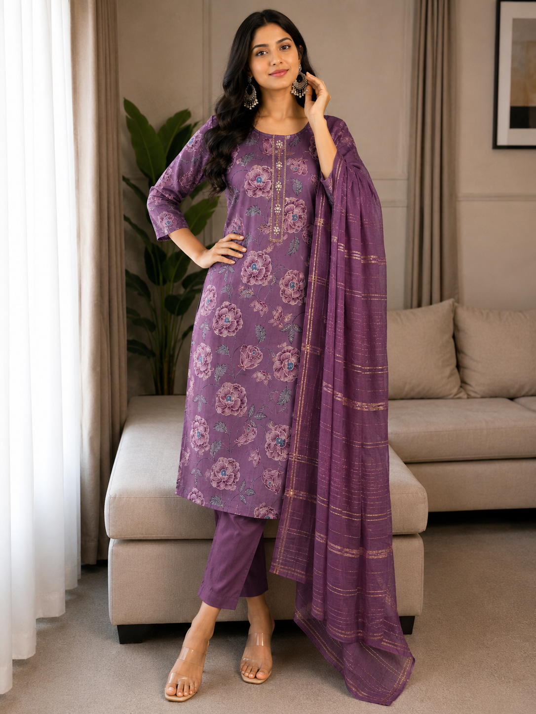 Trending Lavender salwar -YVS304