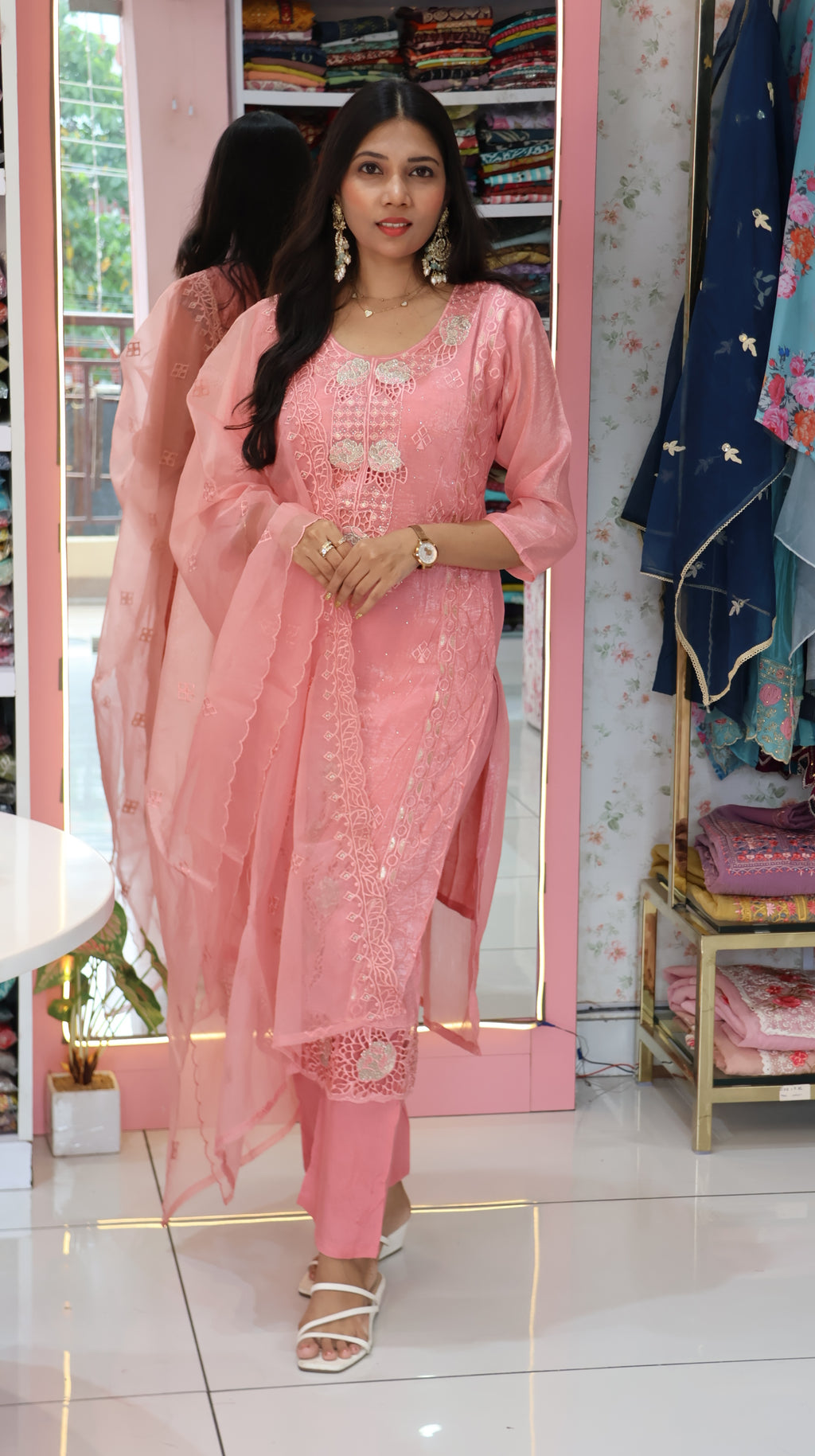 Premium Baby Pink Salwar - YVS318