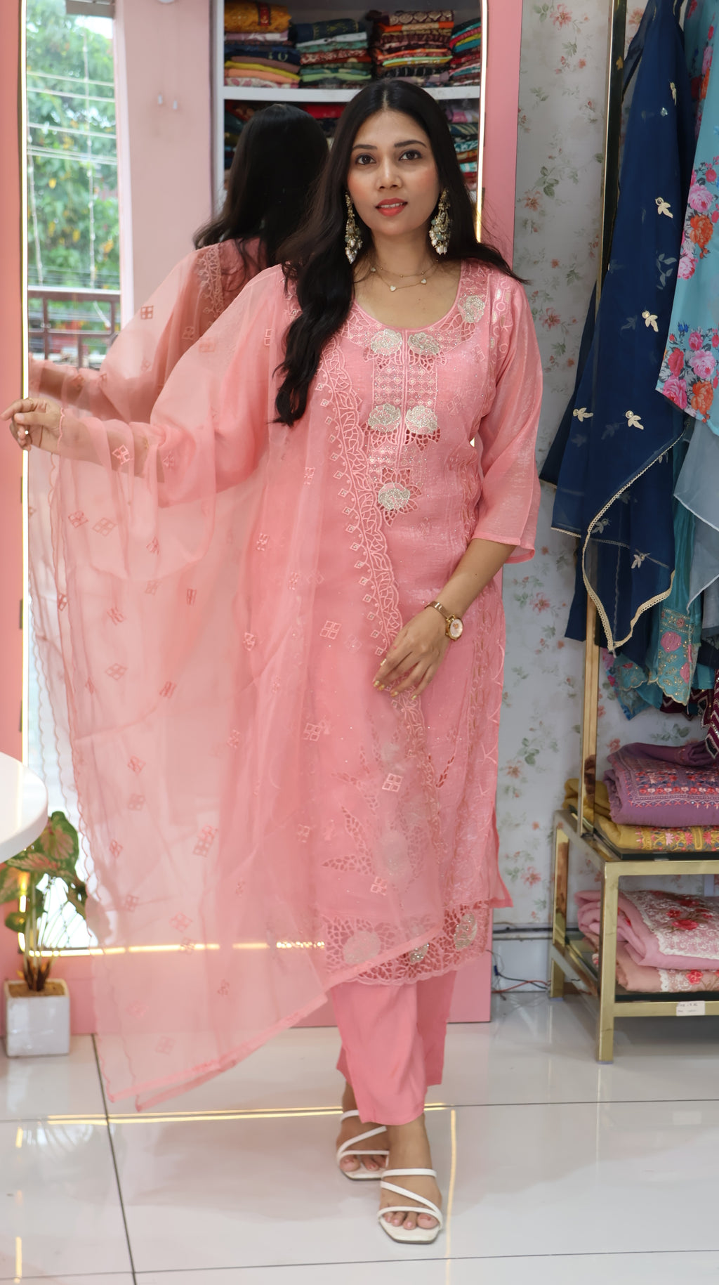 Premium Baby Pink Salwar - YVS318