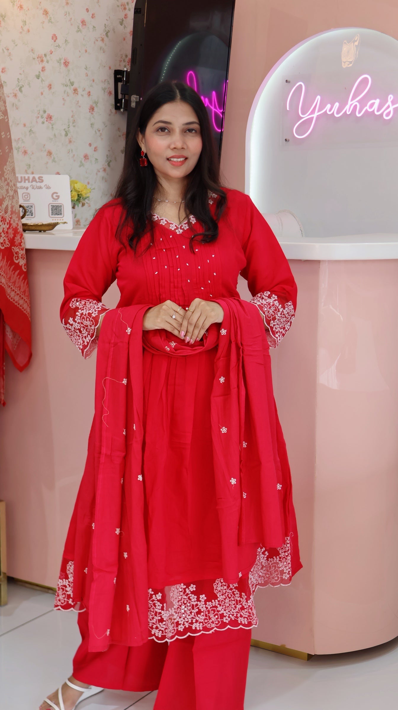 Premium Pink Salwar suit - YVS319