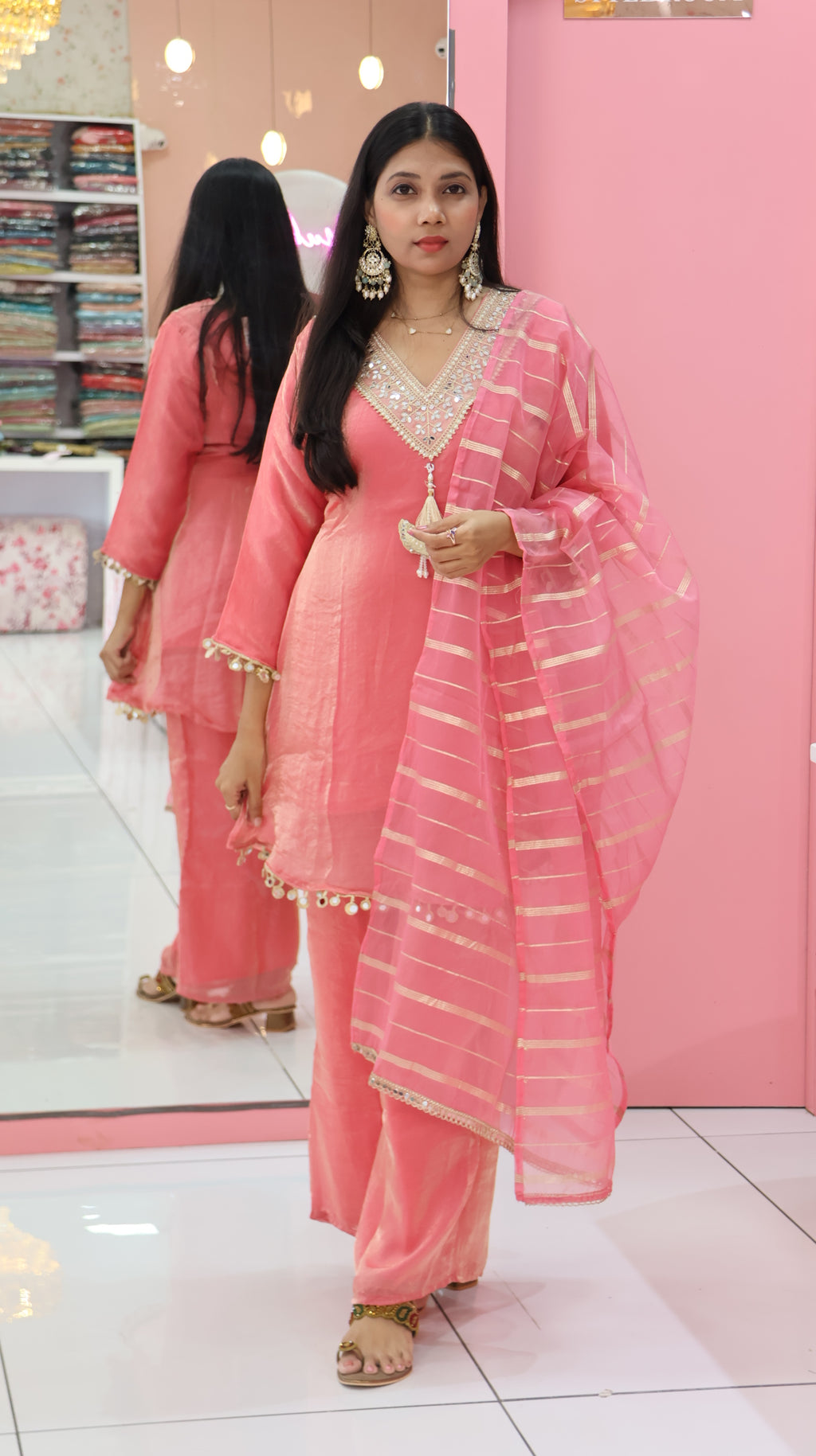 Premium Pink Sharara - YVS339