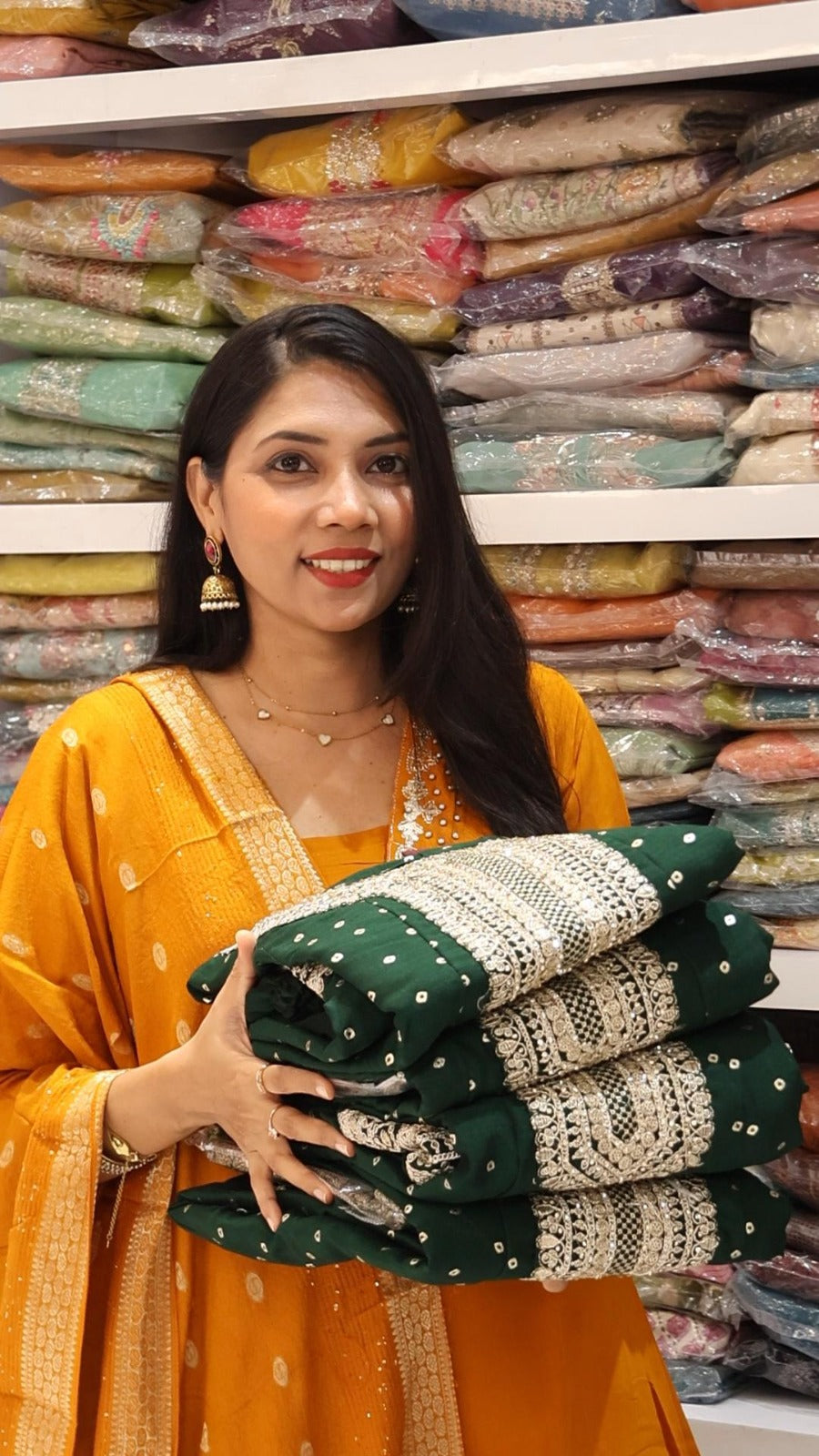 Grand Bottel green anarkali - YVS354