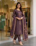 Premium Dark Purple Salwar Suit -YVS356