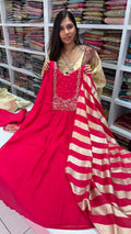 Premium Pink Mul Chanderi Silk Salwar -YVS365