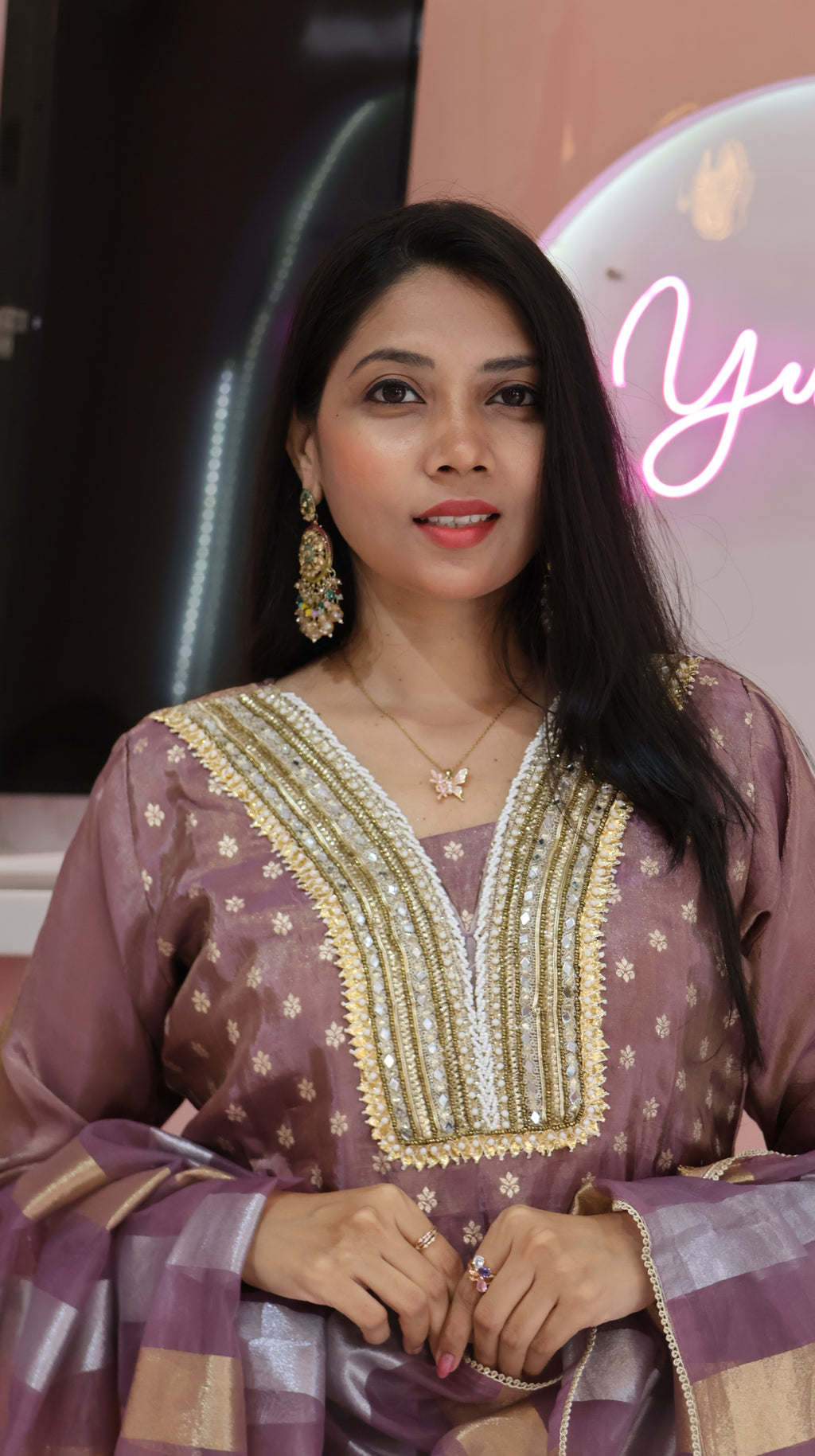 Premium Lavender designer Salwar -YVS369