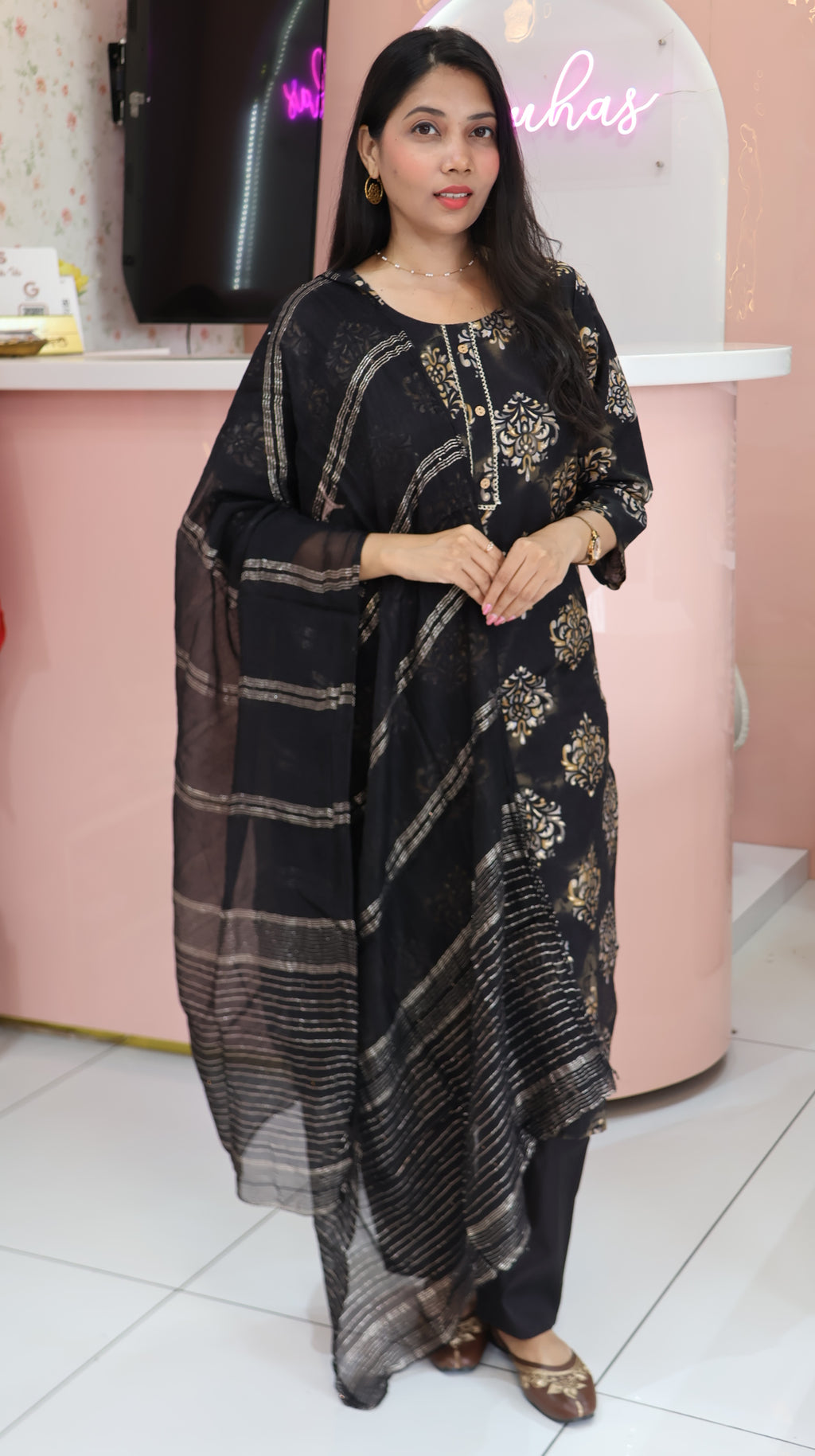 Trending Black Salwar- YVS385