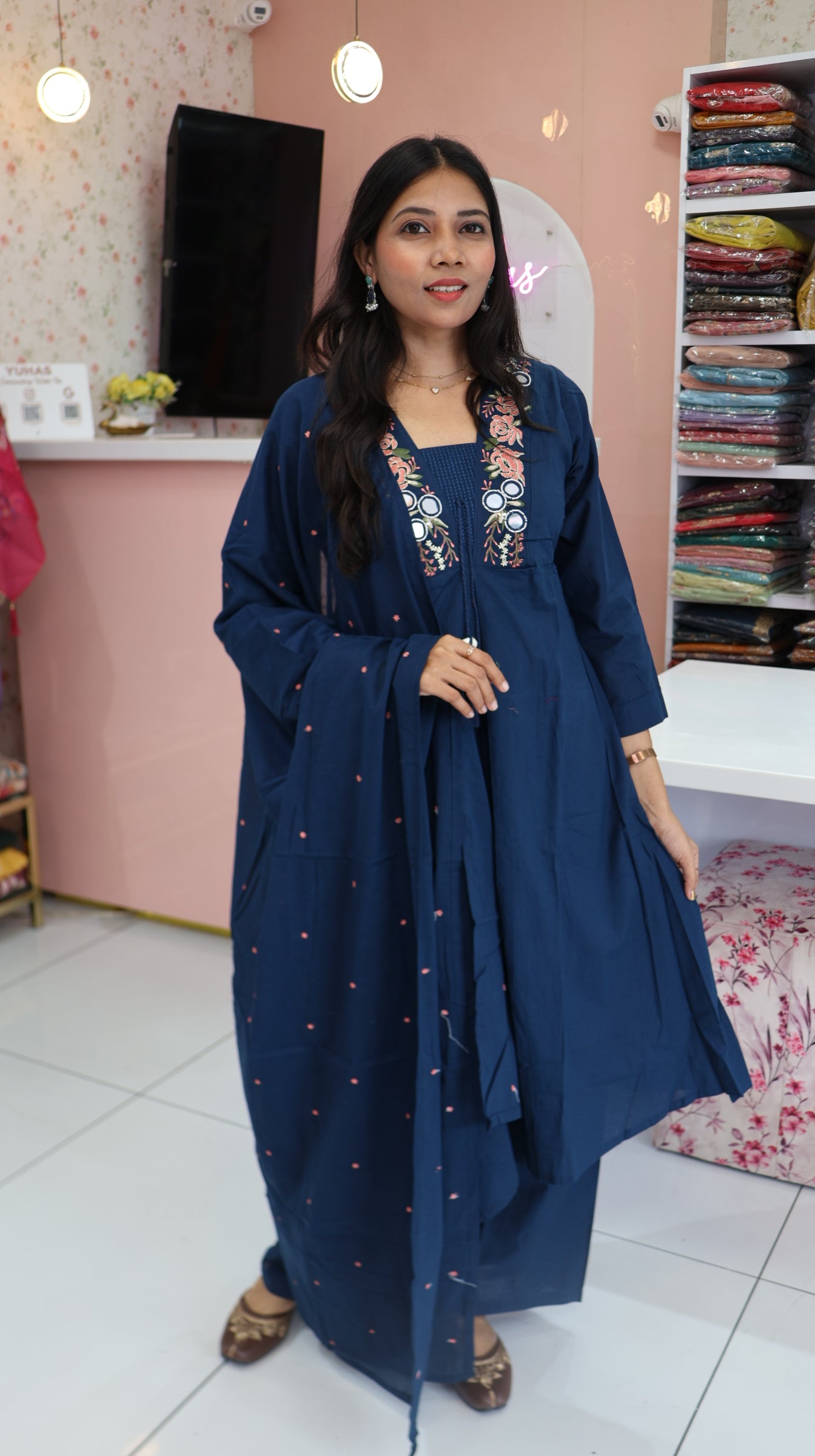 Premium Teal Blue Salwar - YVS416