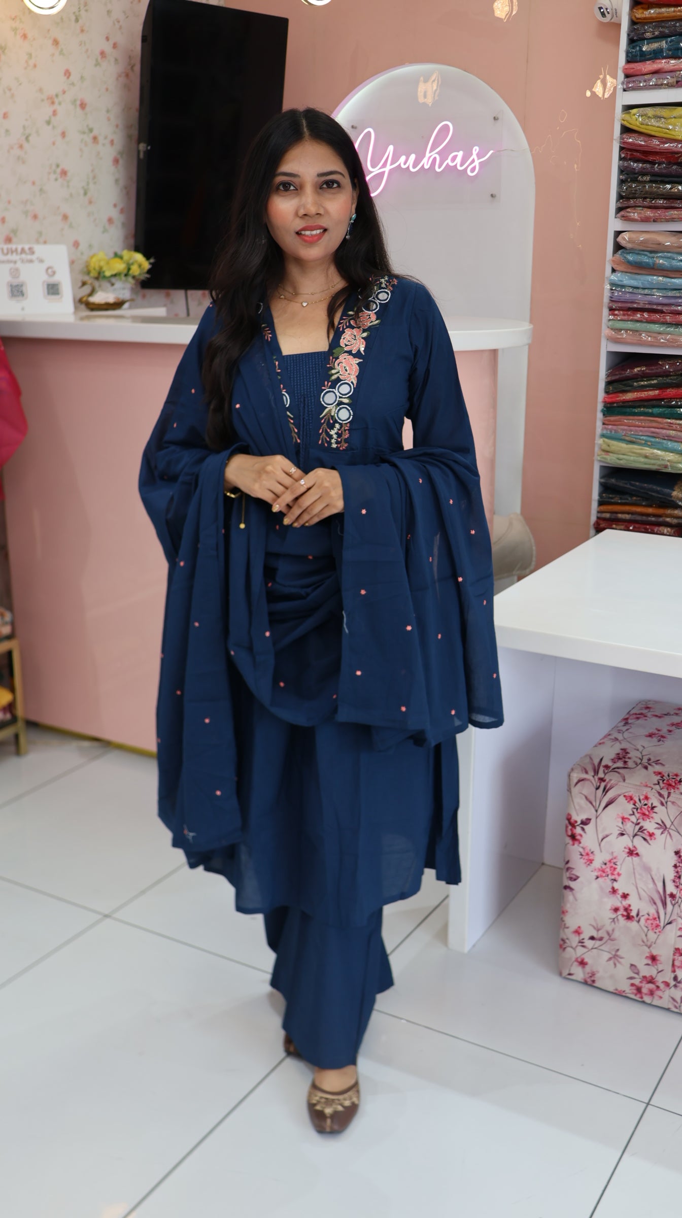 Premium Teal Blue Salwar - YVS416