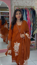 Premium Rustic orange salwar -YVS429