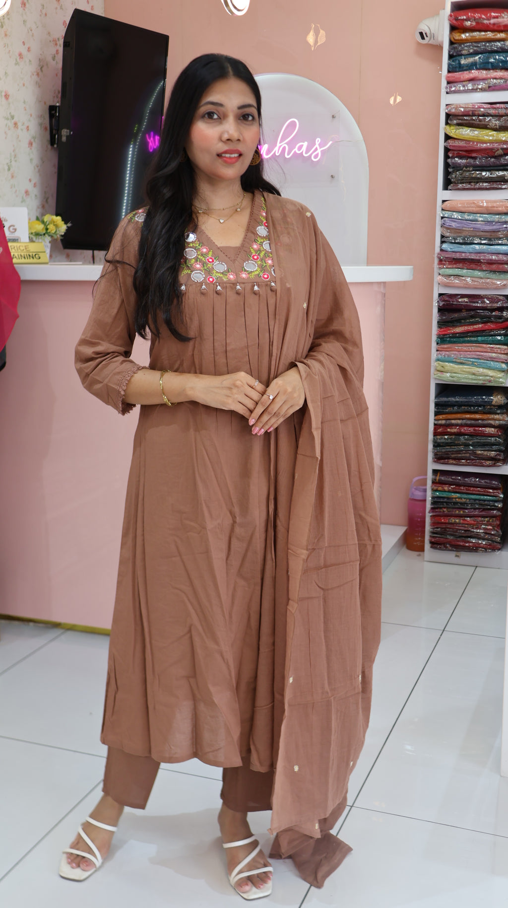 Premium Brown salwar -YVS431