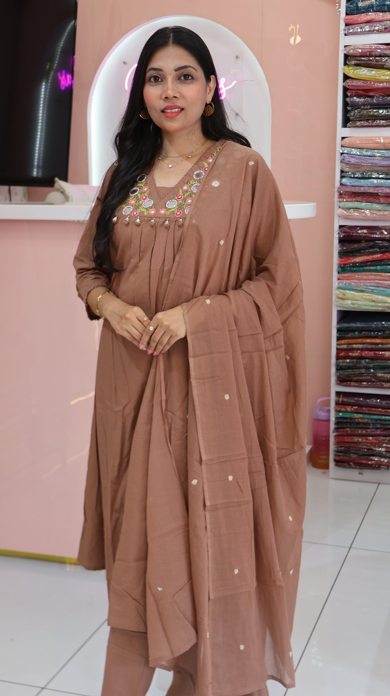 Premium Brown salwar -YVS431