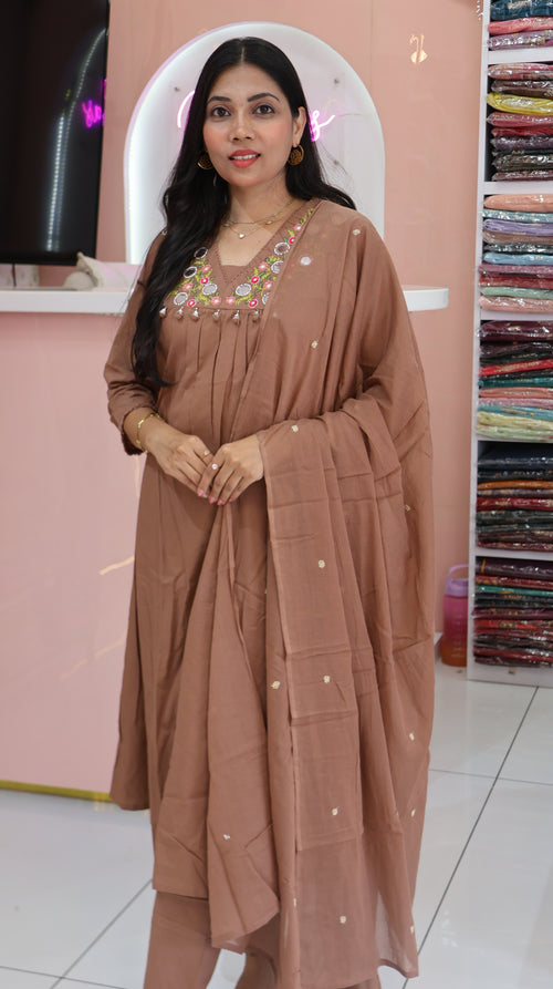Premium Brown salwar -YVS431