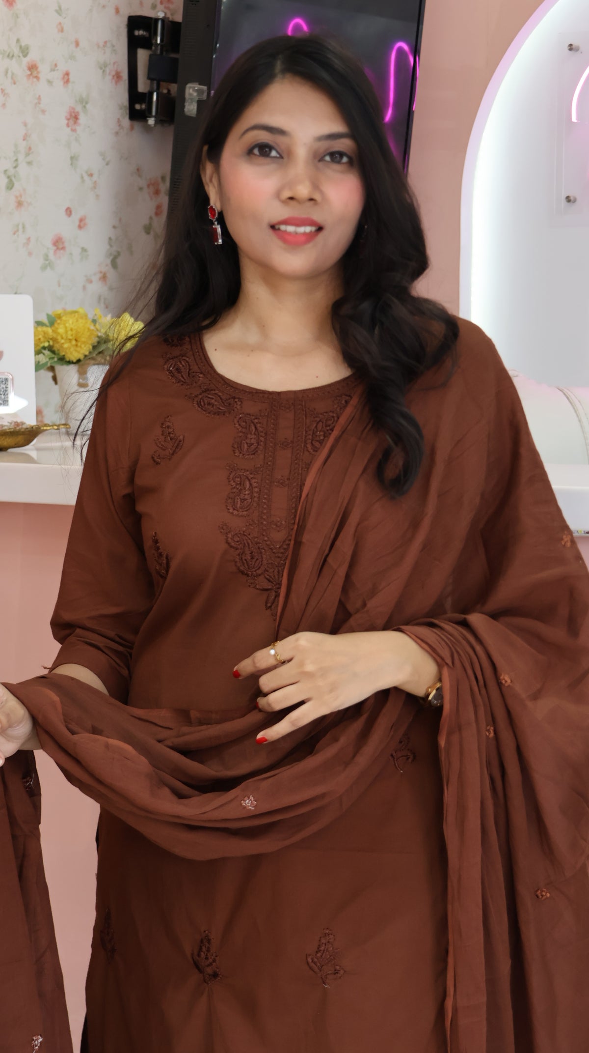Trending Coffee brown salwar -YVS471