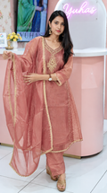 Premium salsa Pink Partywear Anarkali Salwar- YVS610