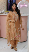 premium Peach Orange Salsa Salwar -YVS640