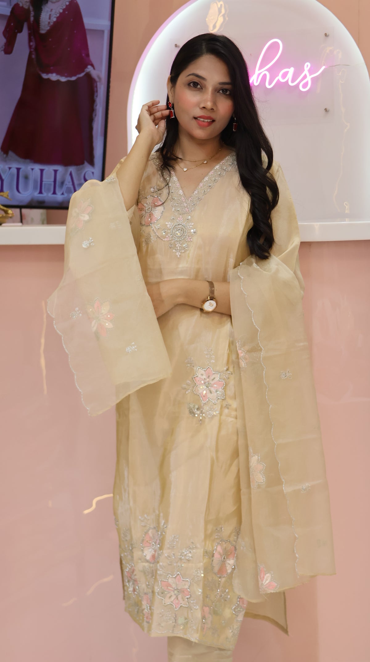 Premium Gold Salwar-YVS686