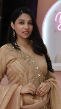 Premium Golden anarkali-YVS712