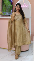 Premium Golden Salsa Anarkali Salwar -YVS783
