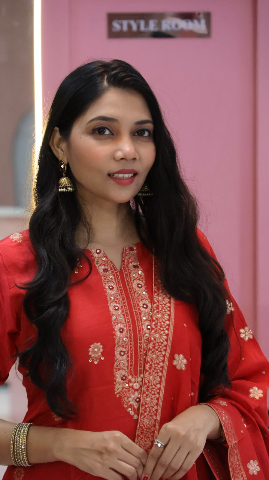 Premium Banarasi Red salwar