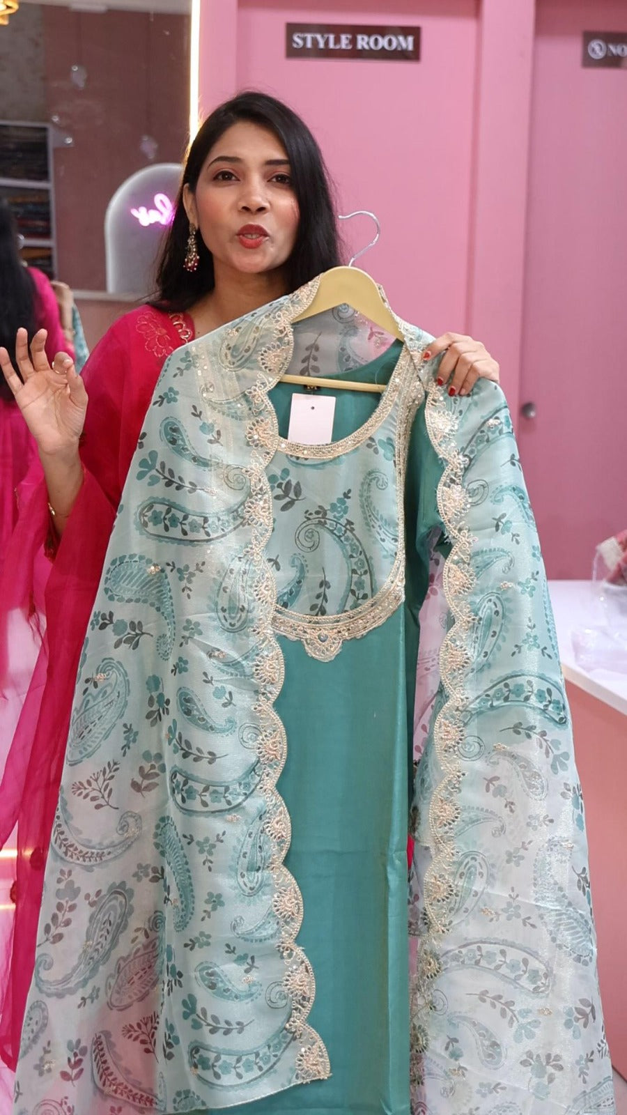Premium Desiger Blue salwar - YFS442