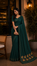Green Designer Saree -CTD523