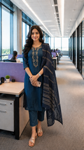 Premium Blue Salwar suit-YCS105