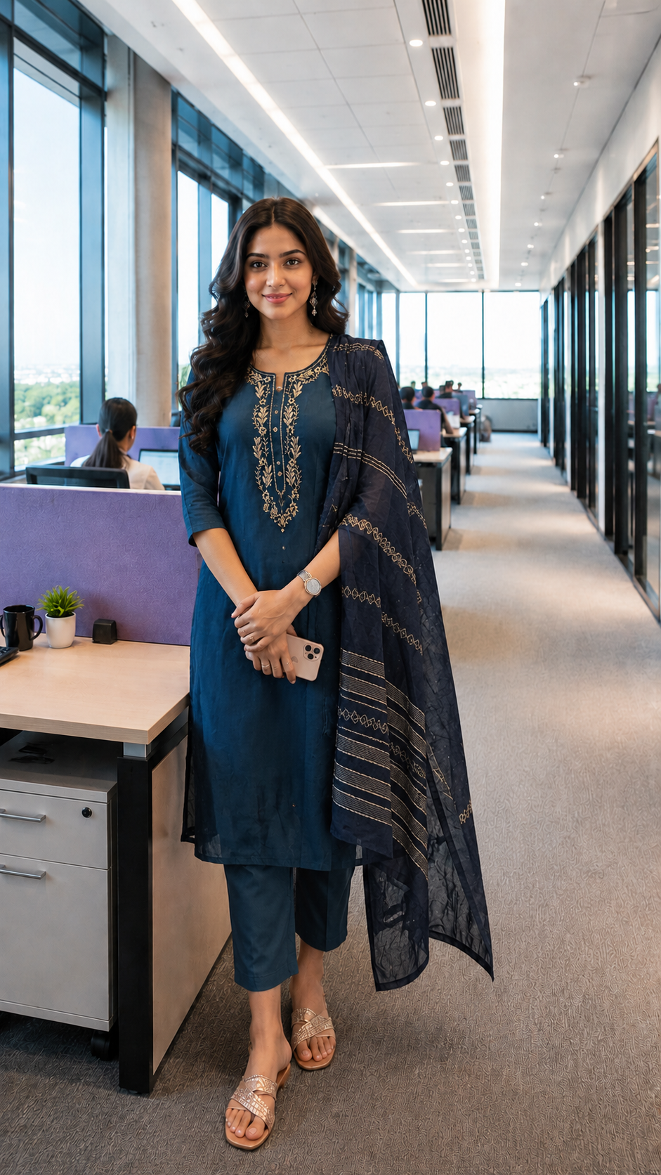 Premium Blue Salwar suit-YCS105