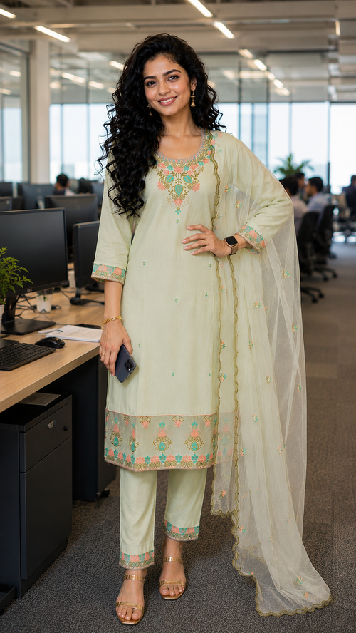 Pistha Green salwar YCS137
