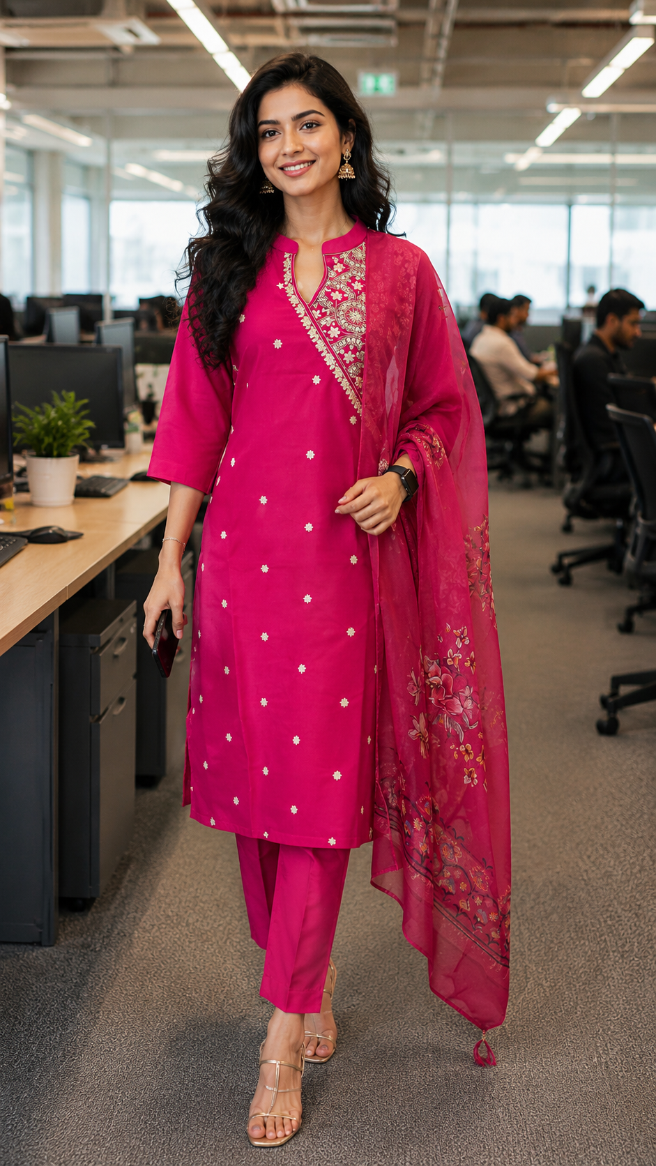 Lovely pink salwar set