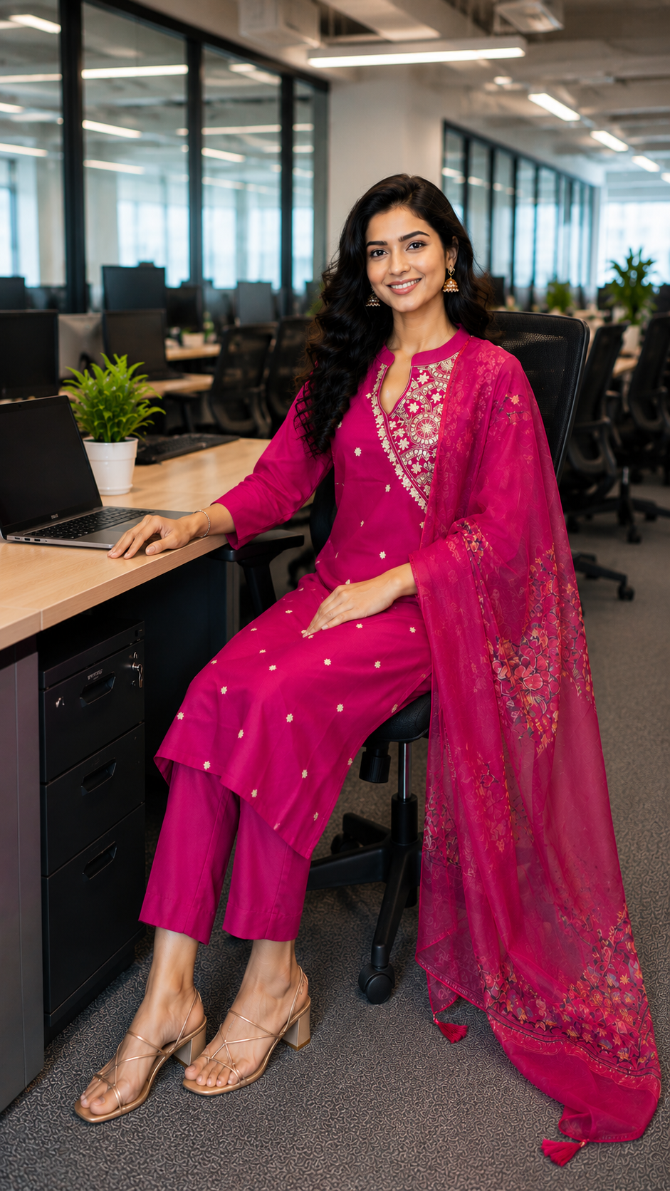 Lovely pink salwar set