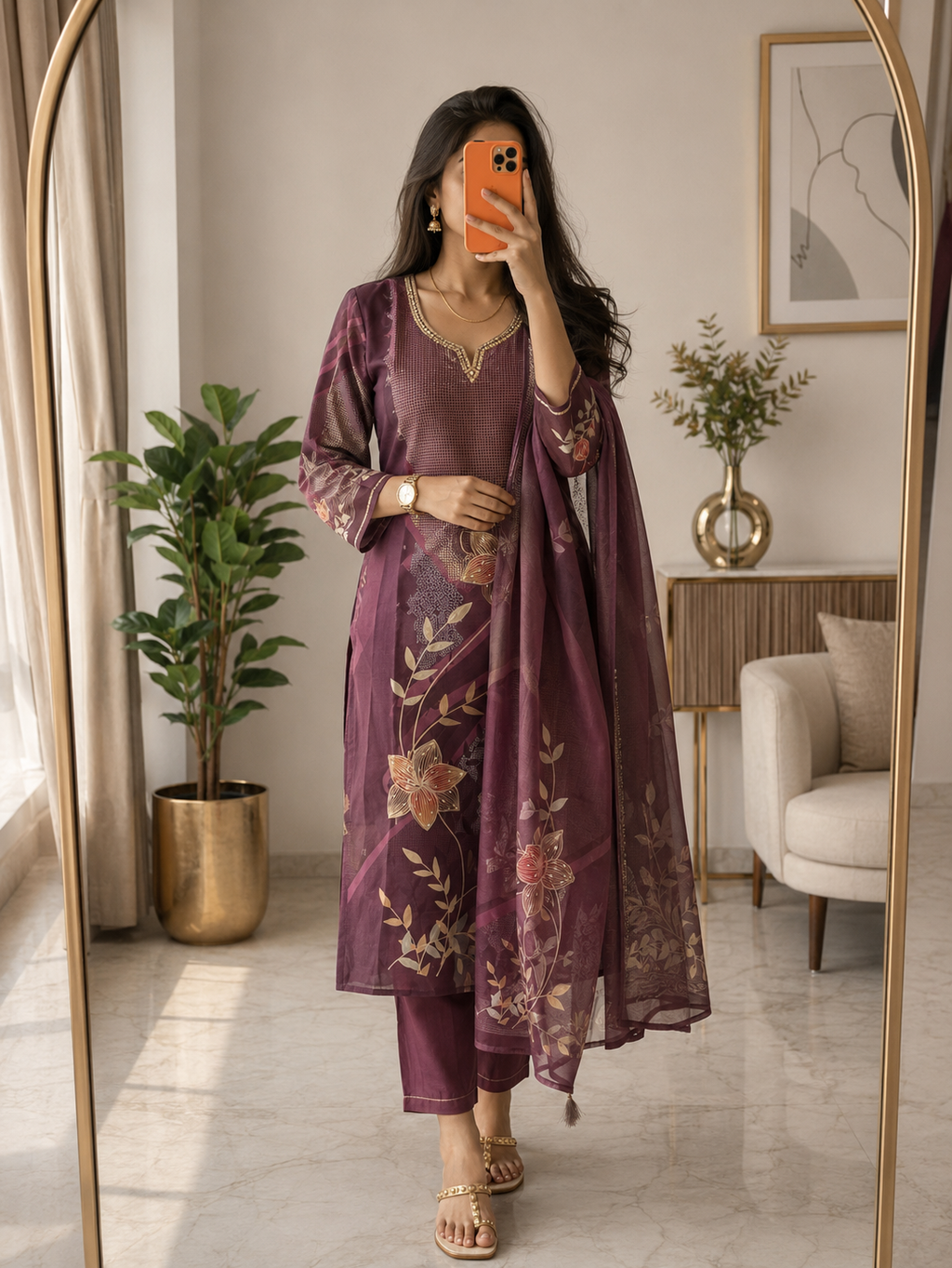 Grape Purple salwar set -YCS294