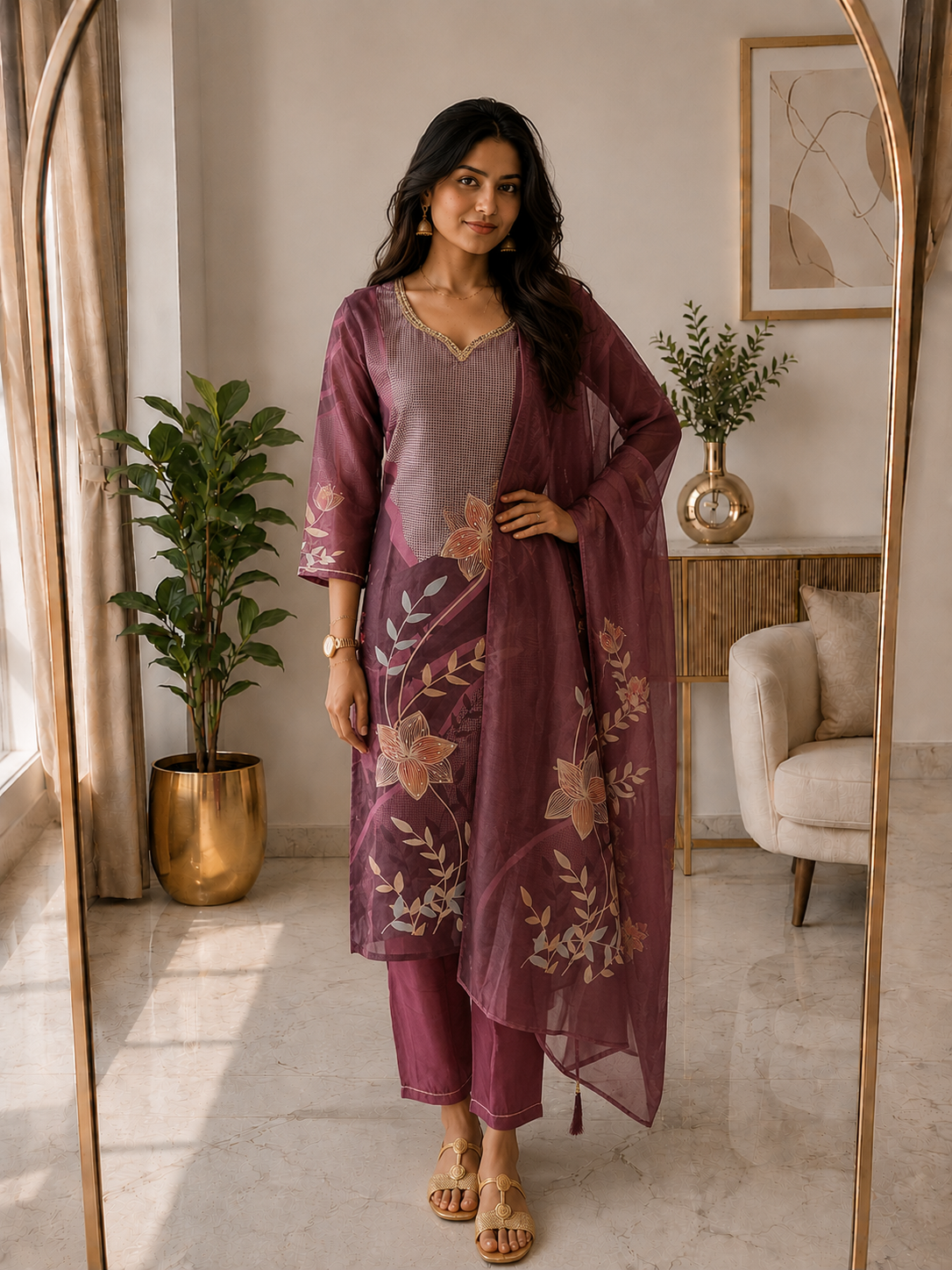 Grape Purple salwar set -YCS294
