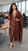 Brown Cotton Salwar