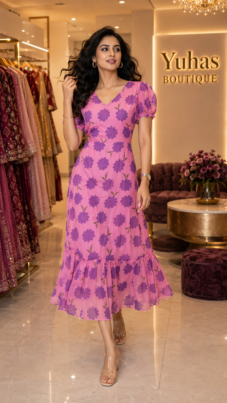 Pink Long Maxi - YCS453