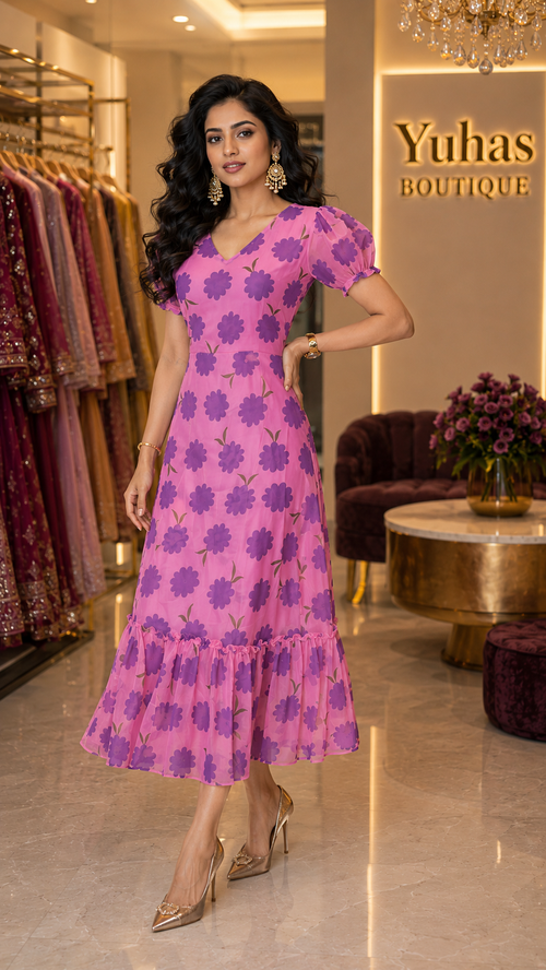 Pink Long Maxi - YCS453