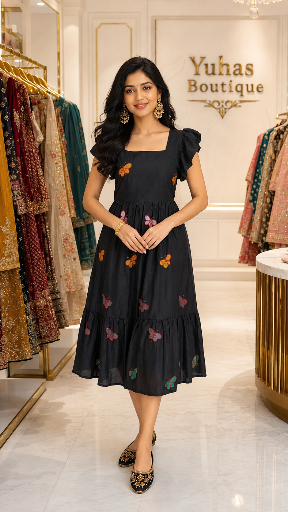 black butterfly maxi-  YCS458