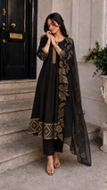 Premium designer long dress with elegant dhuppatta