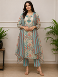 Sky blue salwar - ycs814