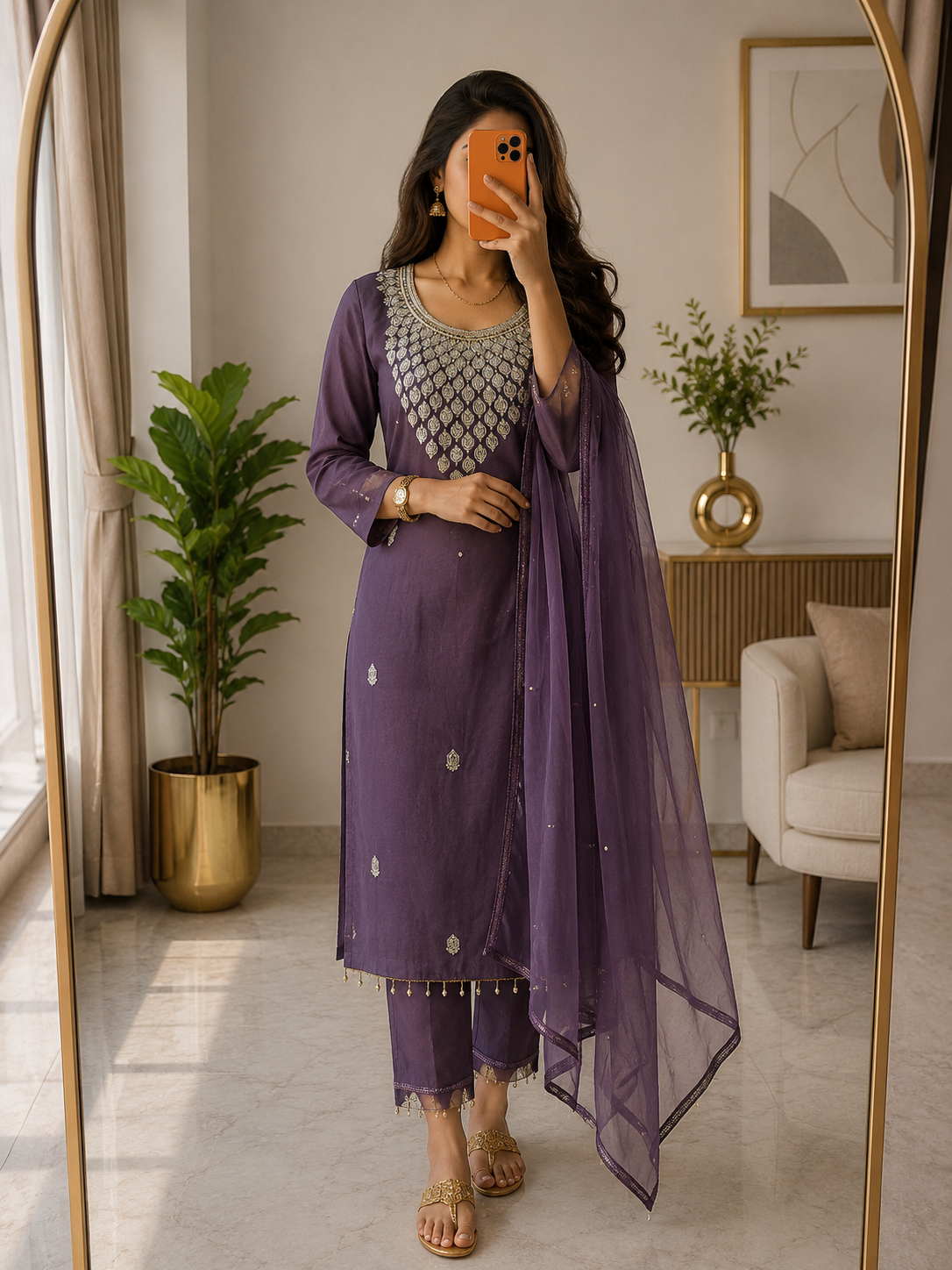 ExclusiveLavender designer salwar suit