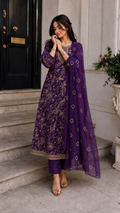 purple vertican anarkali -YCS922
