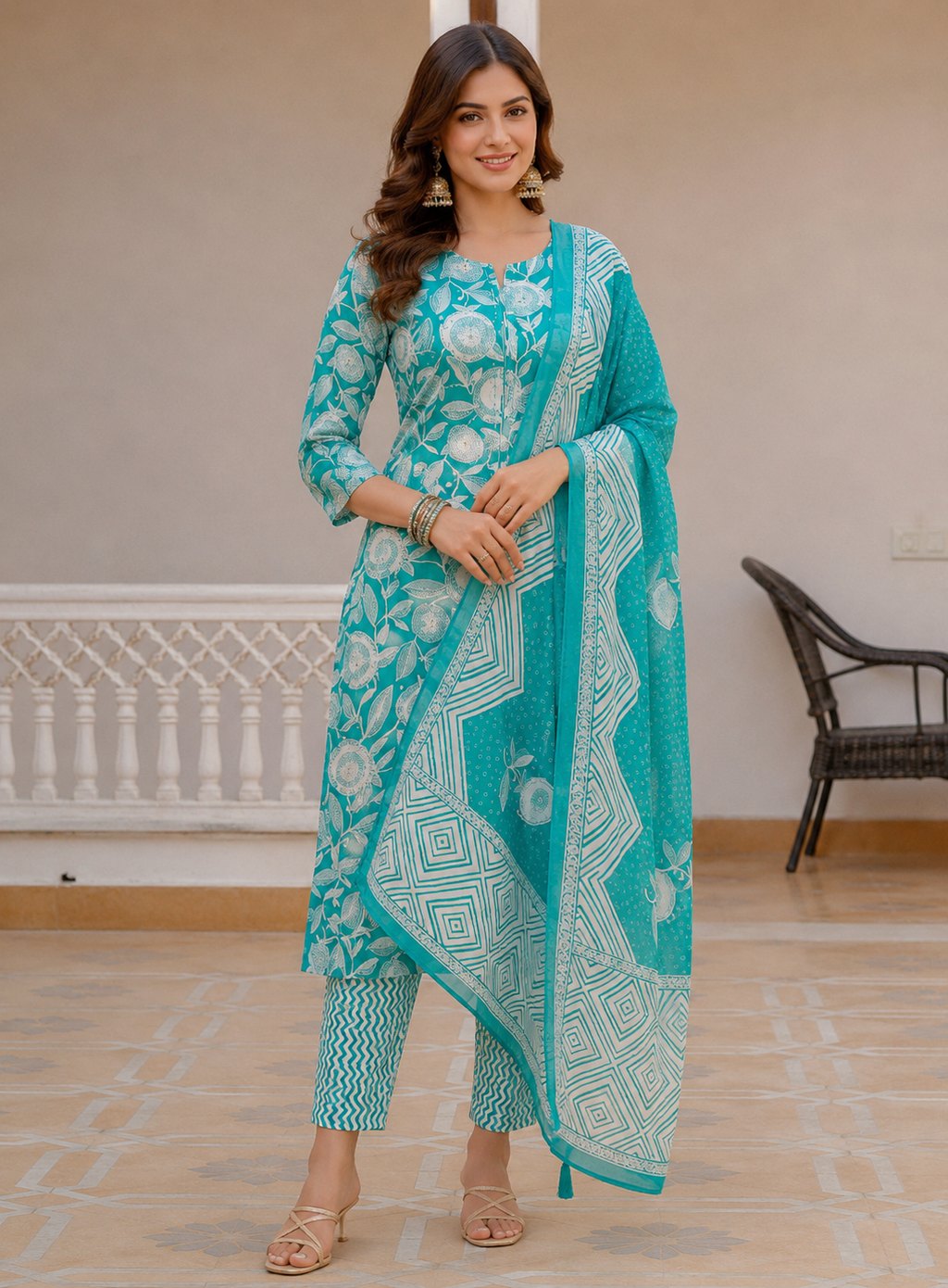 Seafoam green salwar yfs358