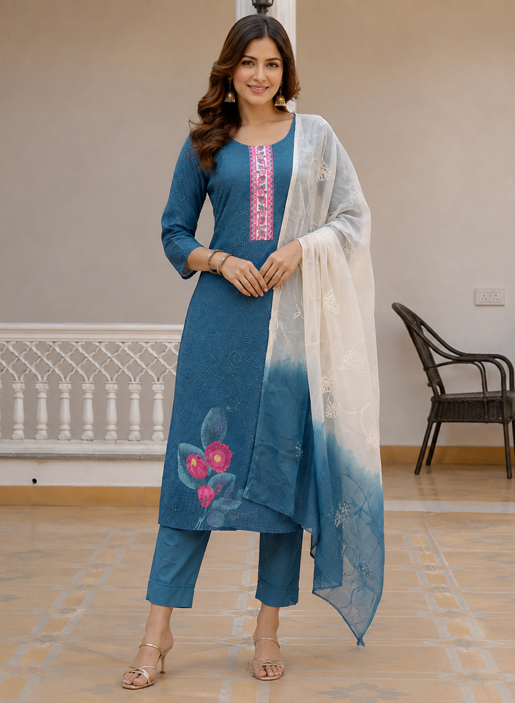 Blue salwar - yfs478