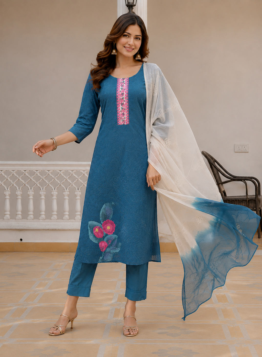 Blue salwar - yfs478