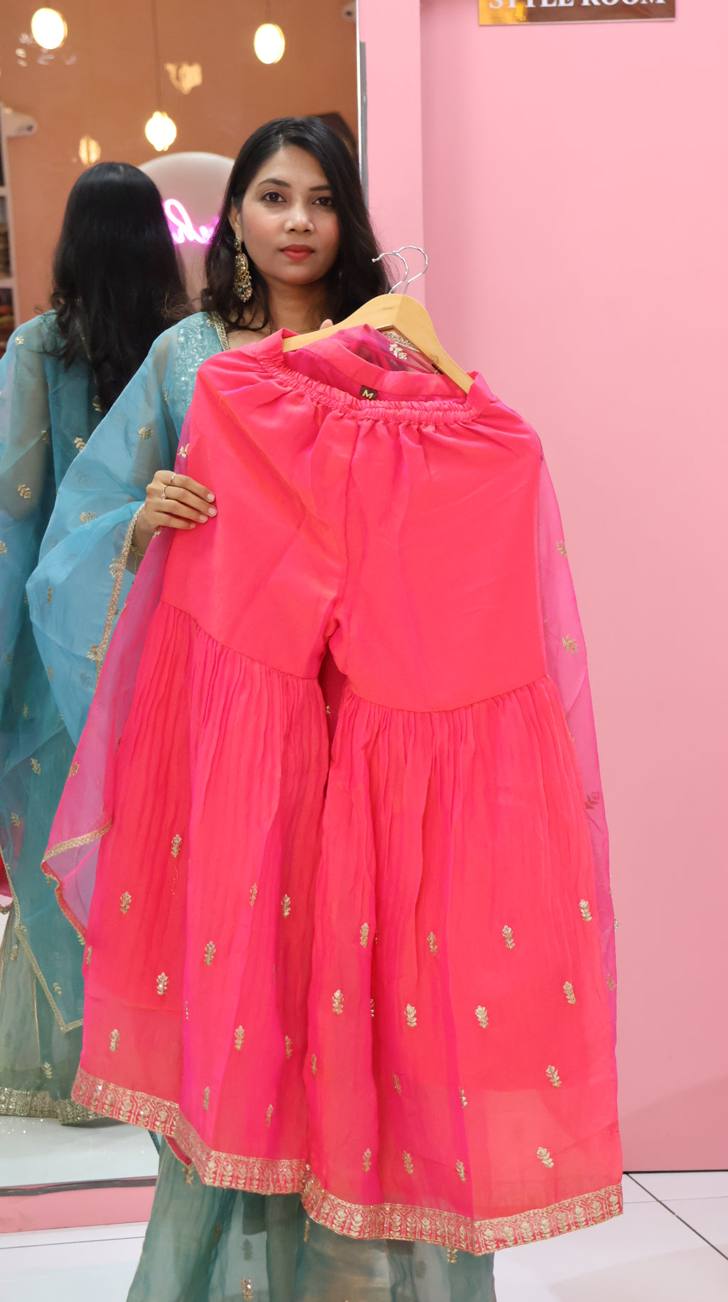 Premium Pink Sharara- YVS202