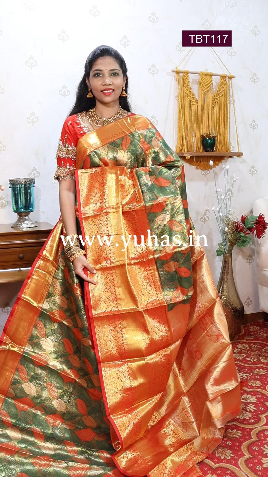 Bridal tissue silk sarees sale